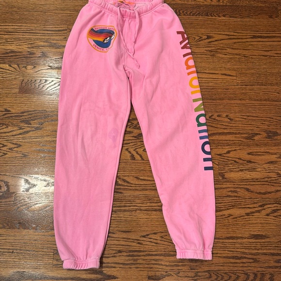 Aviator nation neon pink sweatpants